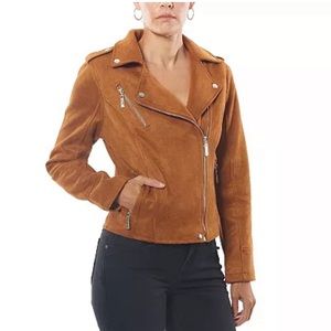 Suede Moto Jacket